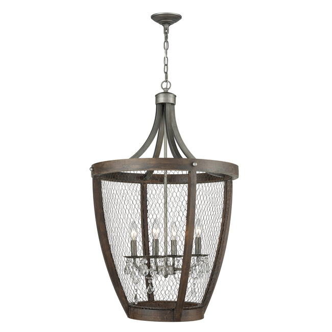 1140-034 - Renaissance Invention 23'' Wide 4-Light Pendant - Weathered Zinc