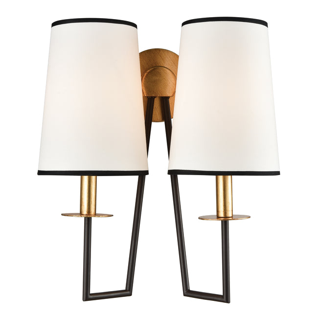 1141-077 - Nico 17'' High 2-Light Sconce - Gold Leaf