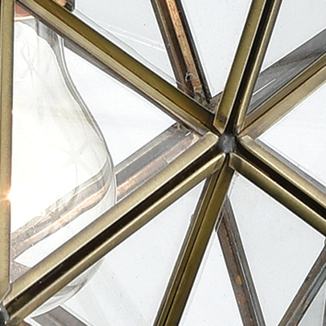 1145-020 - Moravian Star 12'' Wide 1-Light Mini Pendant - Antique Brass