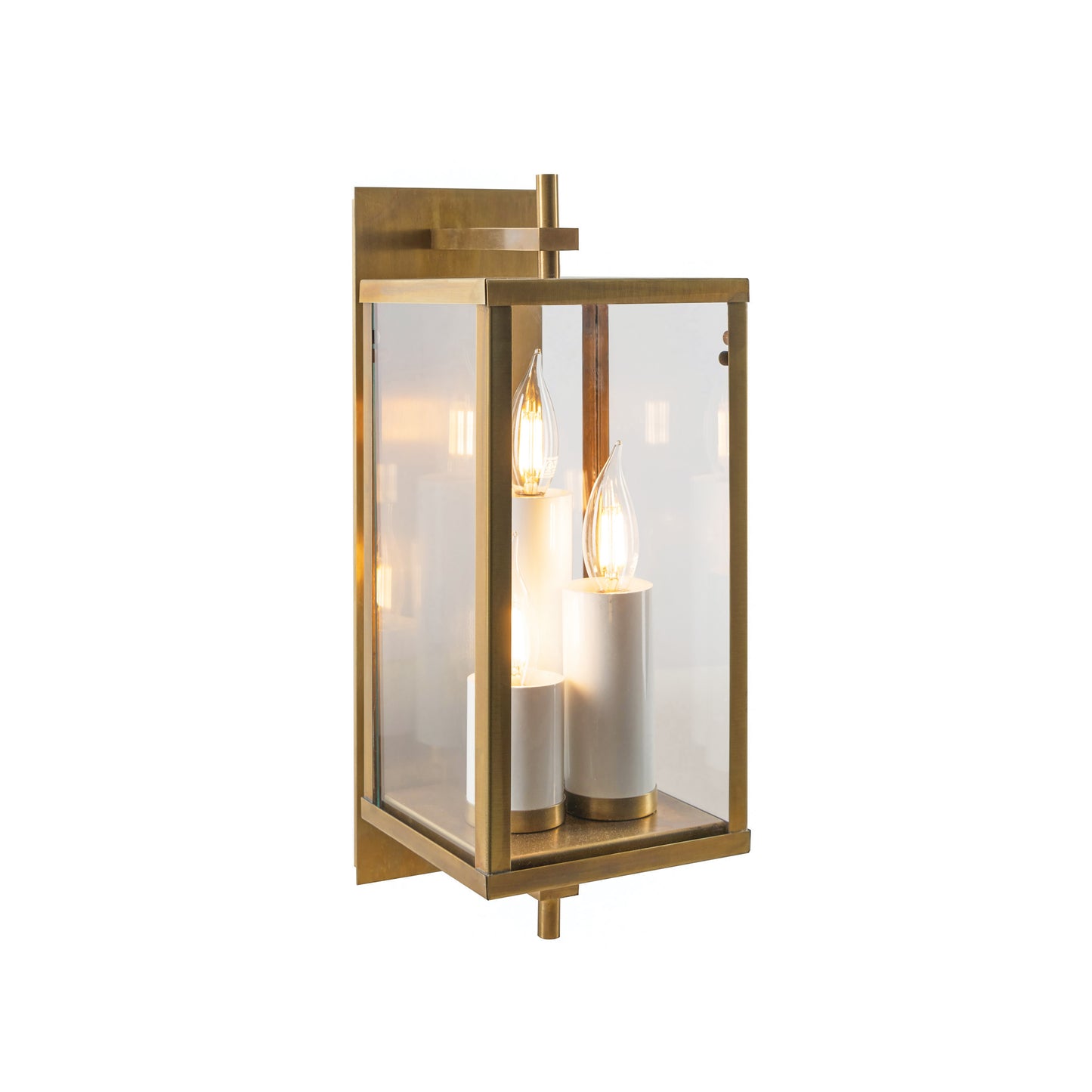 1150-AG-CL - Back Bay Outdoor Wall Lights - Aged Brass