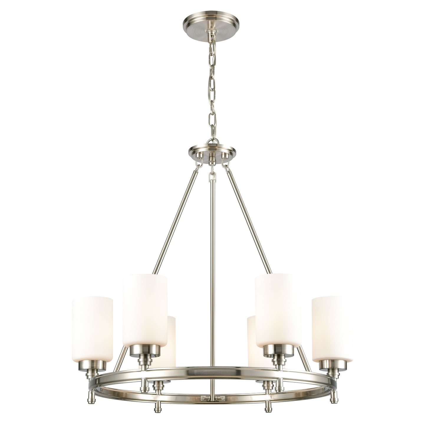 11667/6 - Dawson 25'' Wide 6-Light Chandelier - Satin Nickel