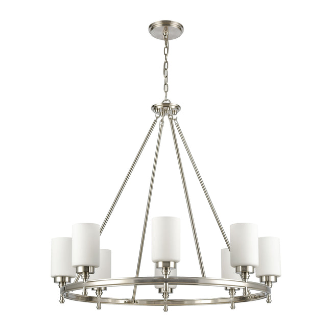 11668/8 - Dawson 33'' Wide 8-Light Chandelier - Satin Nickel