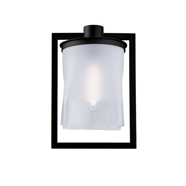 1195-MB-FR - Drape Outdoor Wall Light - Matte Black