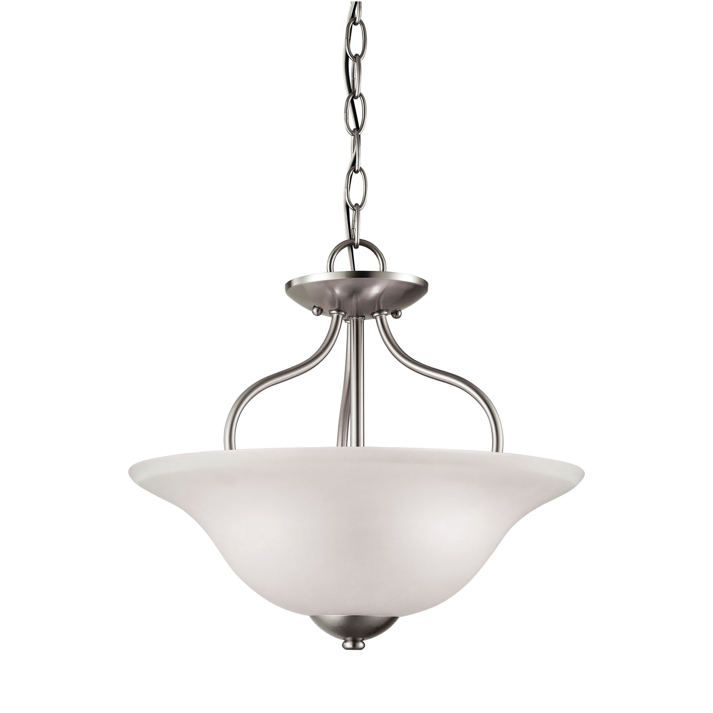 1202CS/20 - Conway 15'' Wide 2-Light Semi Flush Mount - Brushed Nickel