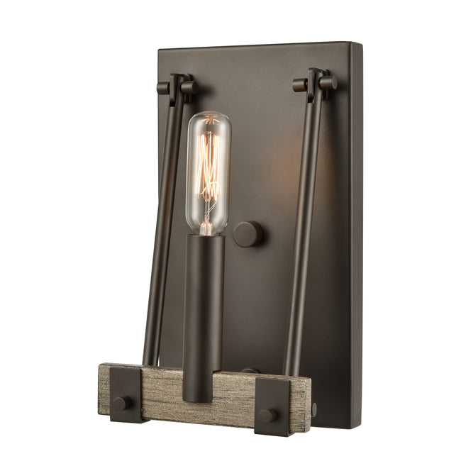 12312/1 - Transitions 9'' High 1-Light Sconce - Oil Rubbed Bronze