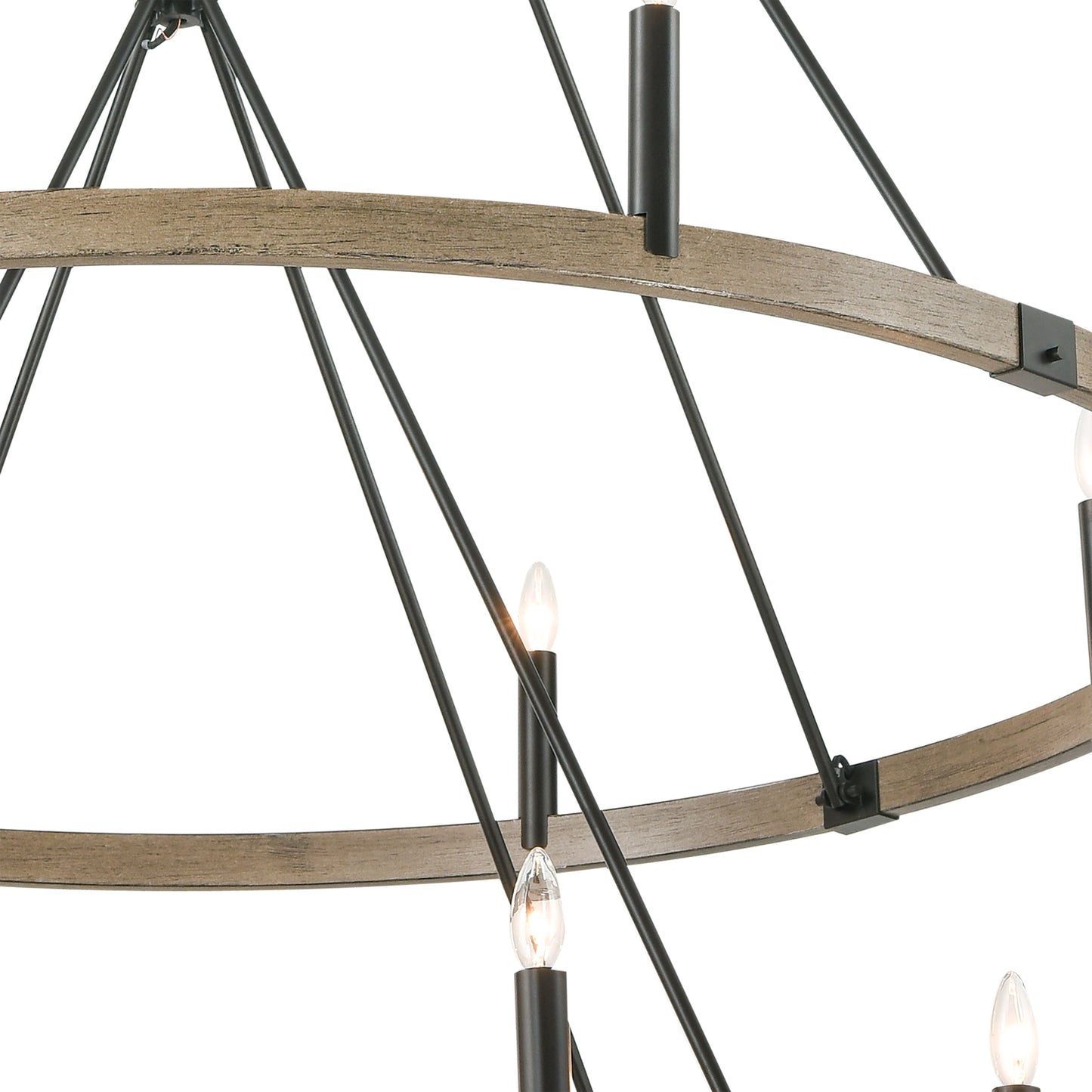 12320/8+8 - Transitions 56'' Wide 16-Light Chandelier - Oil Rubbed Bronze