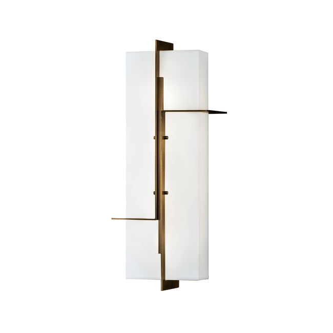 1235-AG-AC - Matrix Outdoor/Indoor Wall Light - Aged Brass