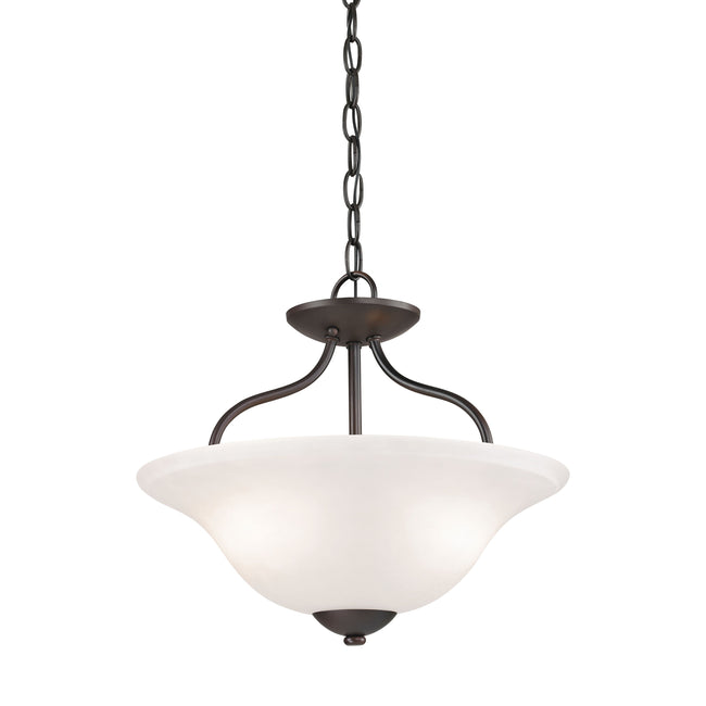 1252CS/10 - Conway 15'' Wide 2-Light Semi Flush Mount - Oil Rubbed Bronze