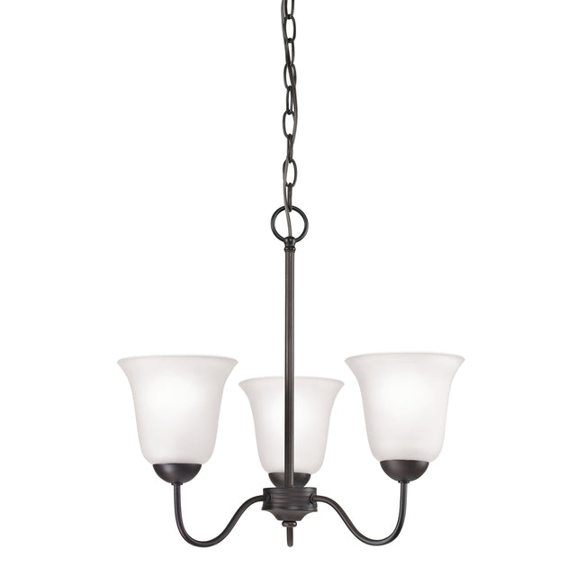 1253CH/10 - Conway 19'' Wide 3-Light Chandelier - Oil Rubbed Bronze