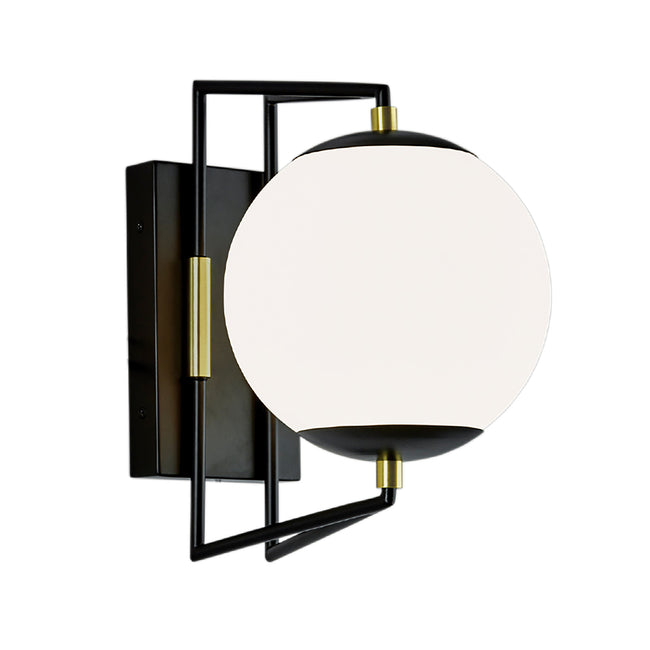 1260-MBSB-MA - Cosmos Outdoor Wall Light - Matte Black Satin Brass