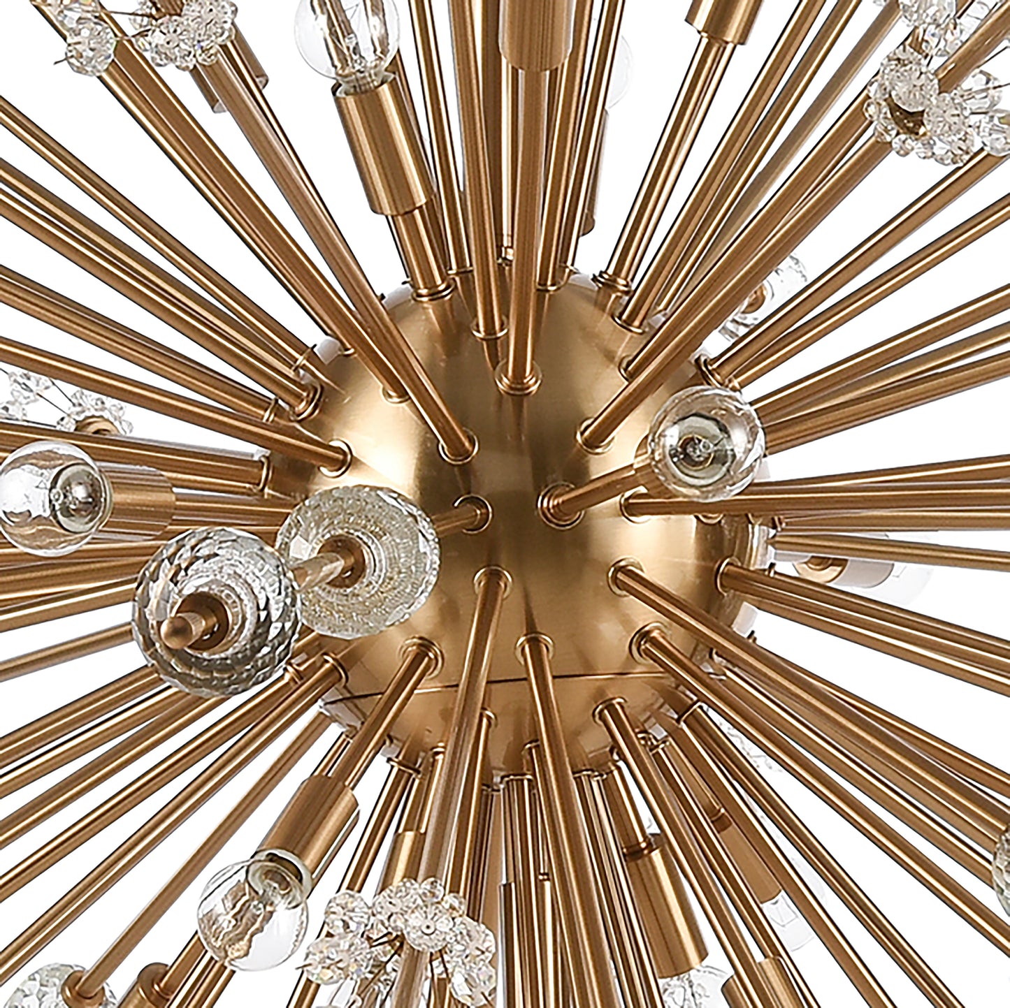 12769/31 - Starburst 72'' Wide 31-Light Chandelier - Satin Brass