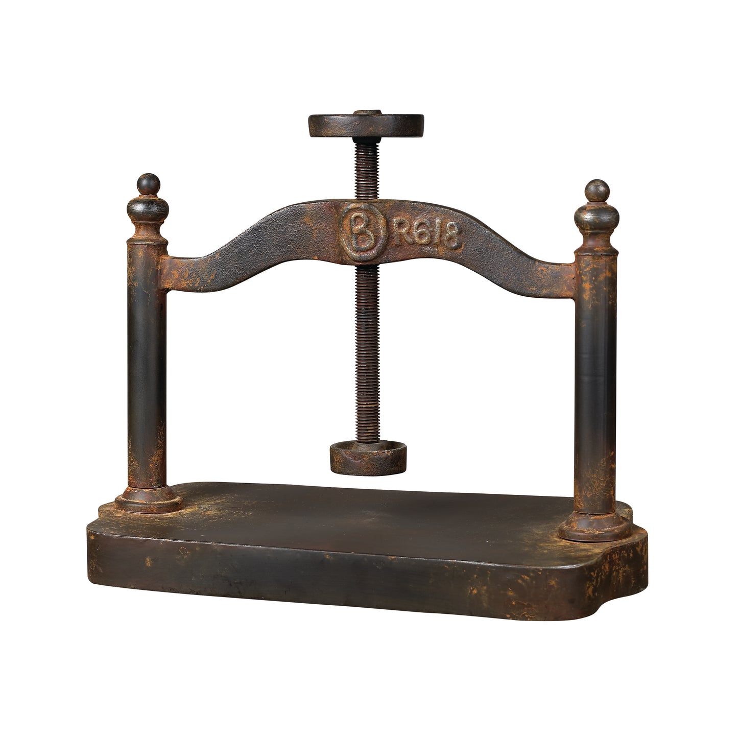 129-1009 - Jo Cast Iron Book Press - Rust