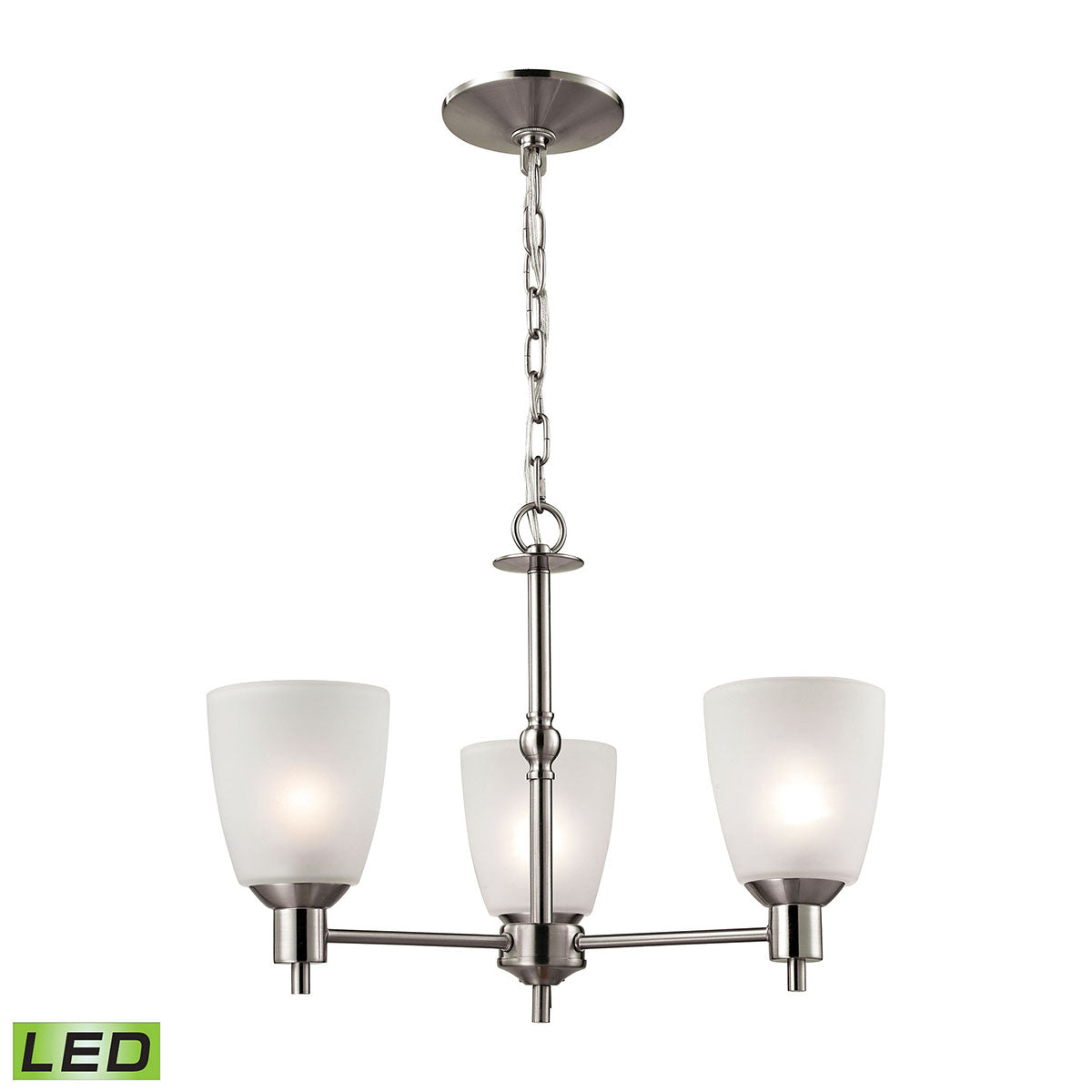 1303CH/20-LED - Jackson 20'' Wide 3-Light Chandelier - Brushed Nickel