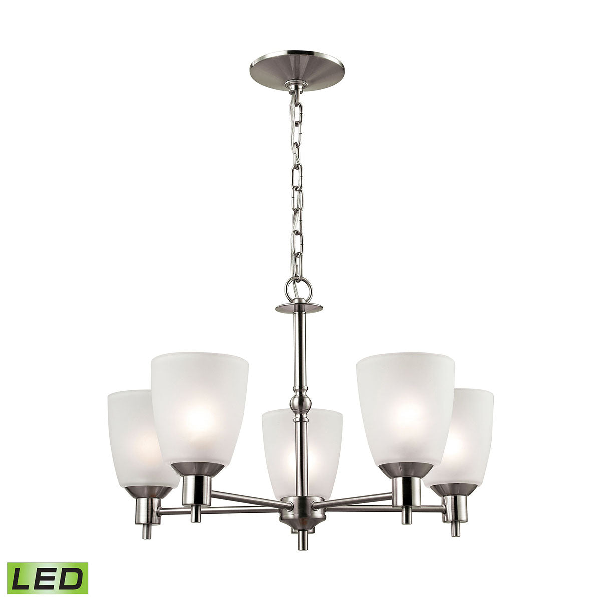 1305CH/20-LED - Jackson 22'' Wide 5-Light Chandelier - Brushed Nickel