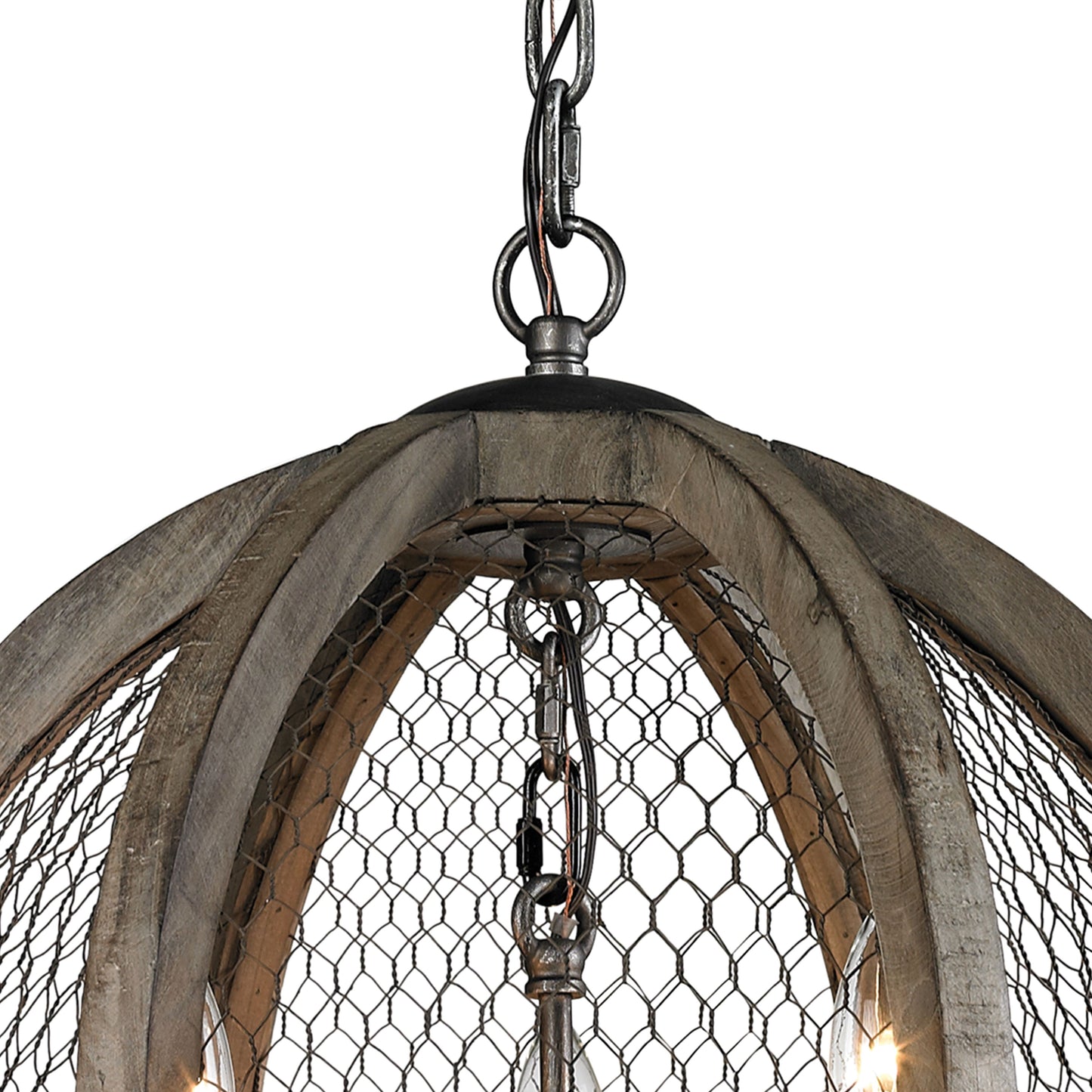 140-007 - Renaissance Invention 18'' Wide 3-Light Pendant - Weathered Zinc