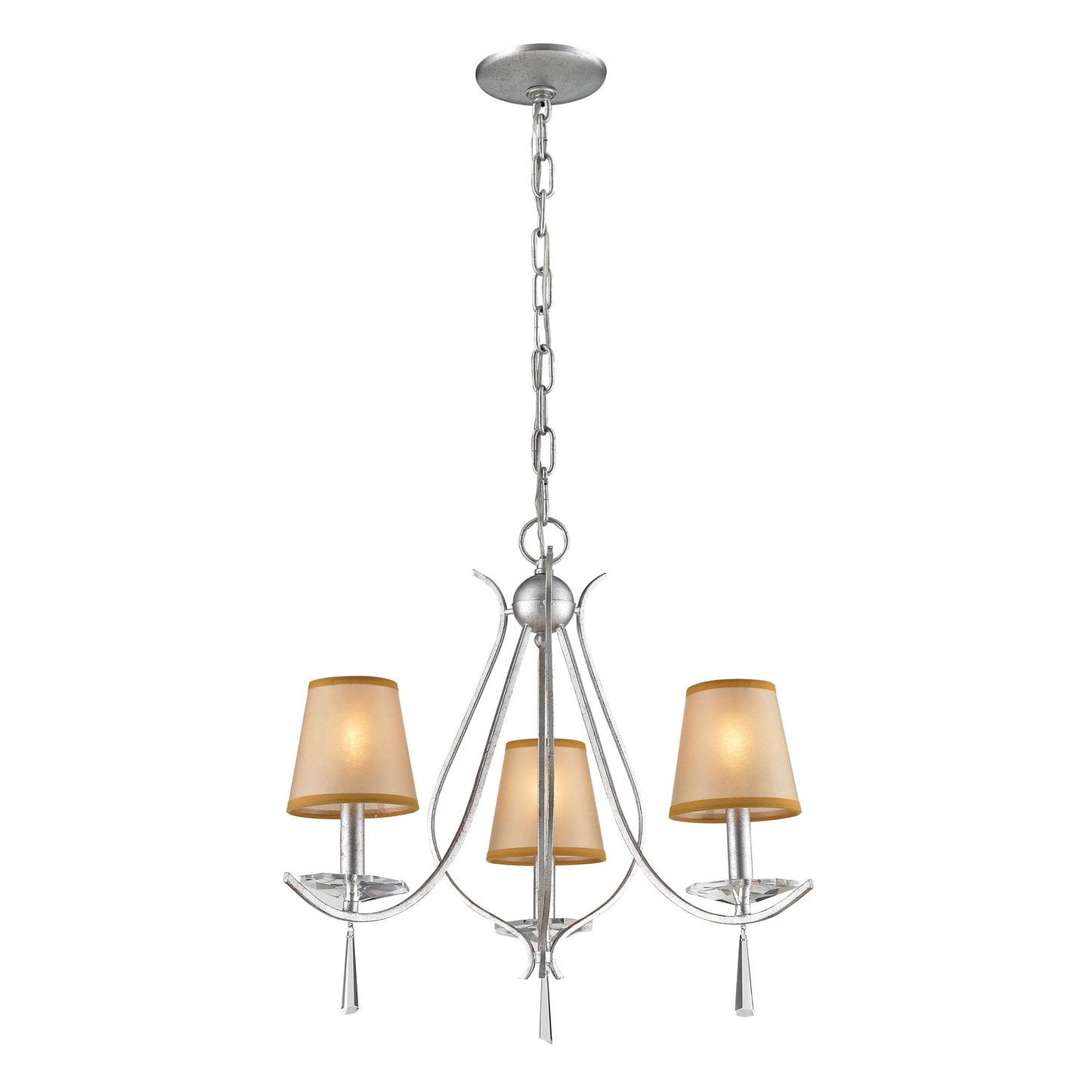 14081/3 - Clarendon 16'' Wide 3-Light Chandelier - Silver