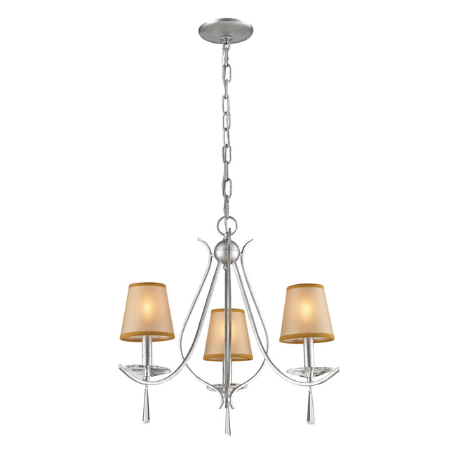 14081/3 - Clarendon 16'' Wide 3-Light Chandelier - Silver