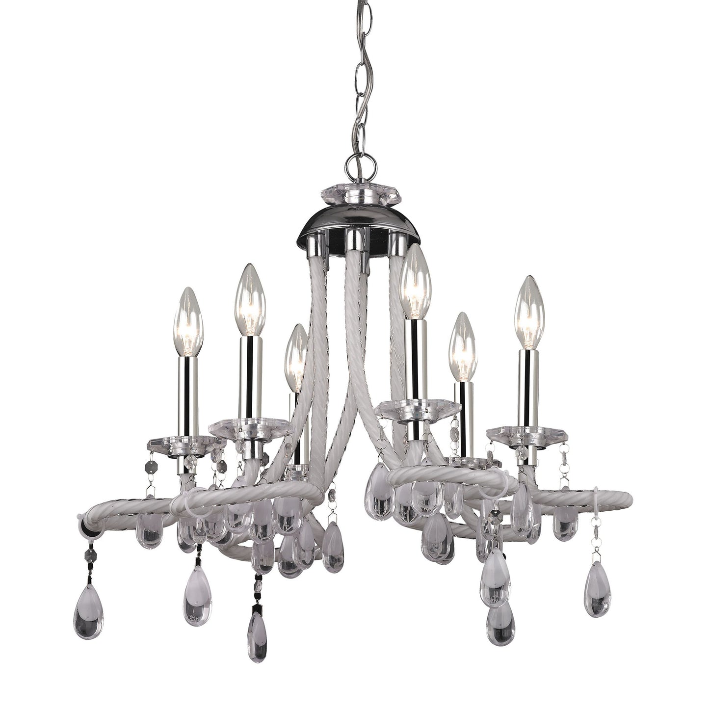 144-029 - 6-Light Mini Chandelier in Clear Acrylic