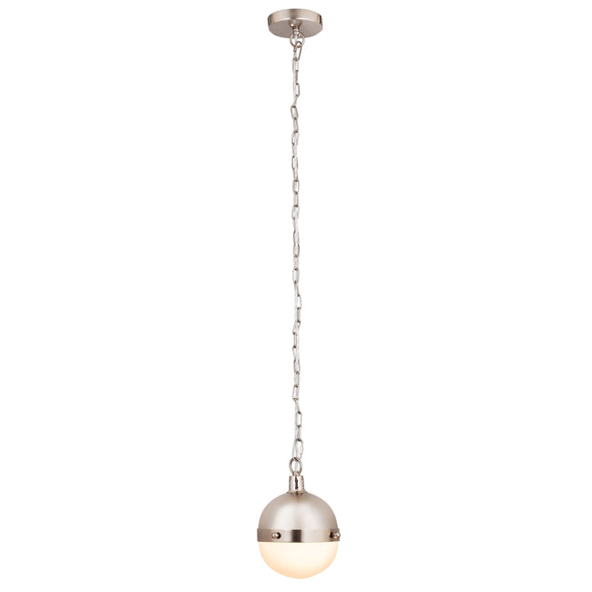 14484/1 - Harmelin 7'' Wide 1-Light Mini Pendant - Satin Nickel