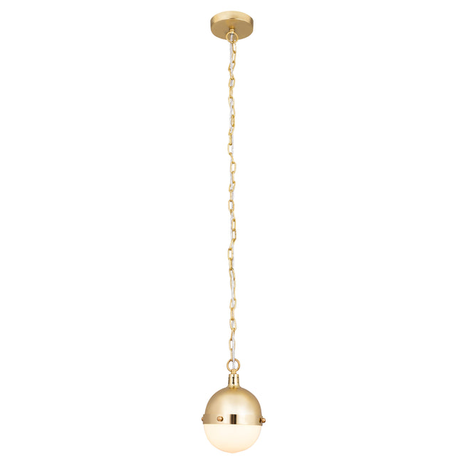 14494/1 - Harmelin 7'' Wide 1-Light Mini Pendant - Satin Brass