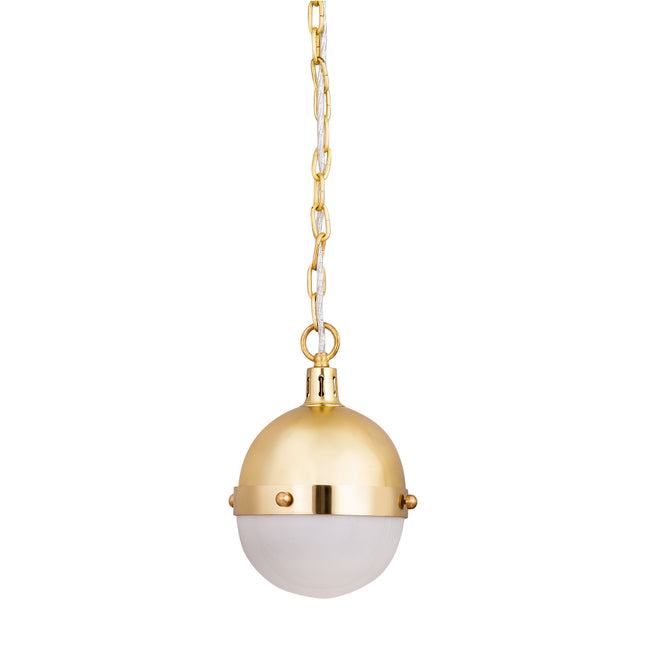 14494/1 - Harmelin 7'' Wide 1-Light Mini Pendant - Satin Brass