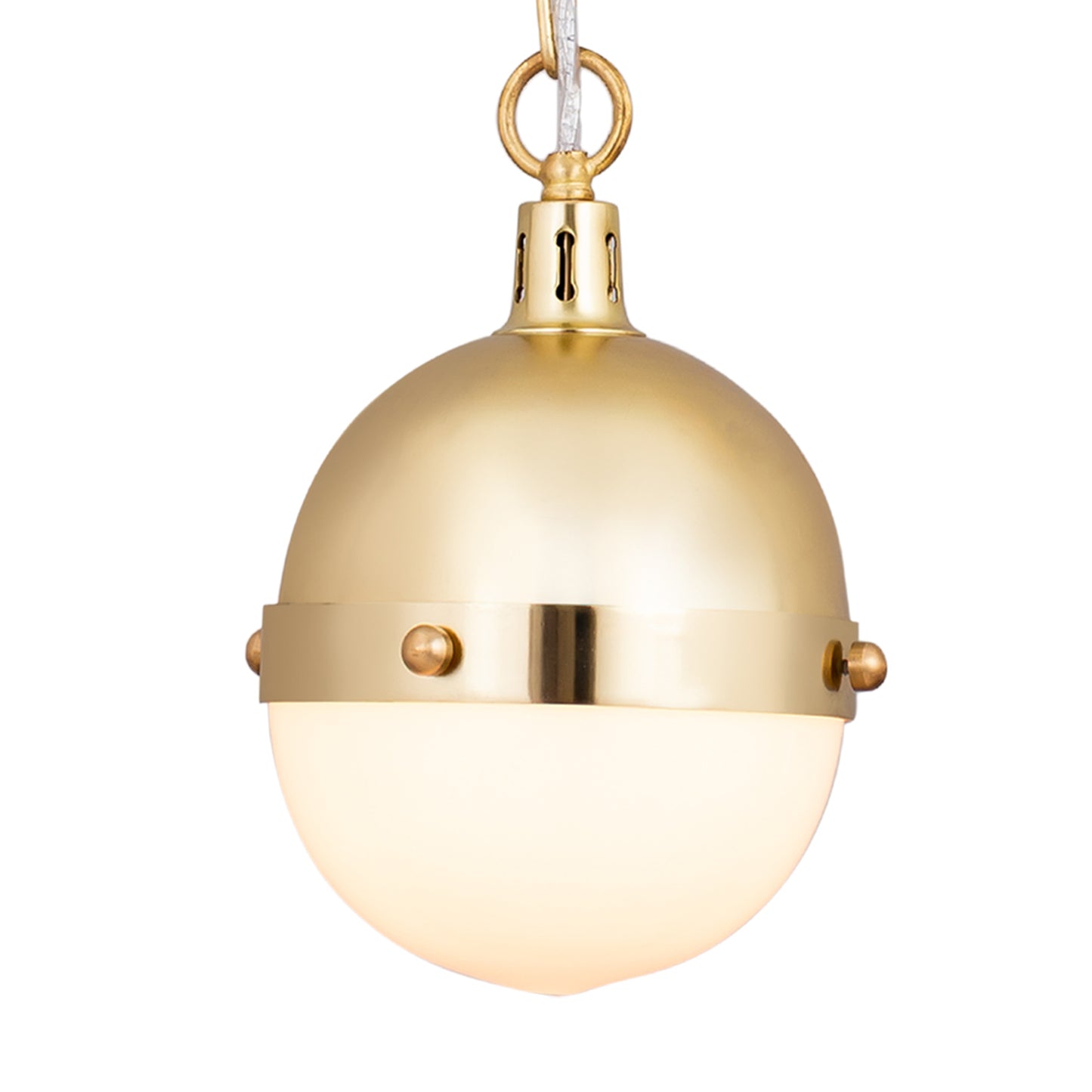 14494/1 - Harmelin 7'' Wide 1-Light Mini Pendant - Satin Brass