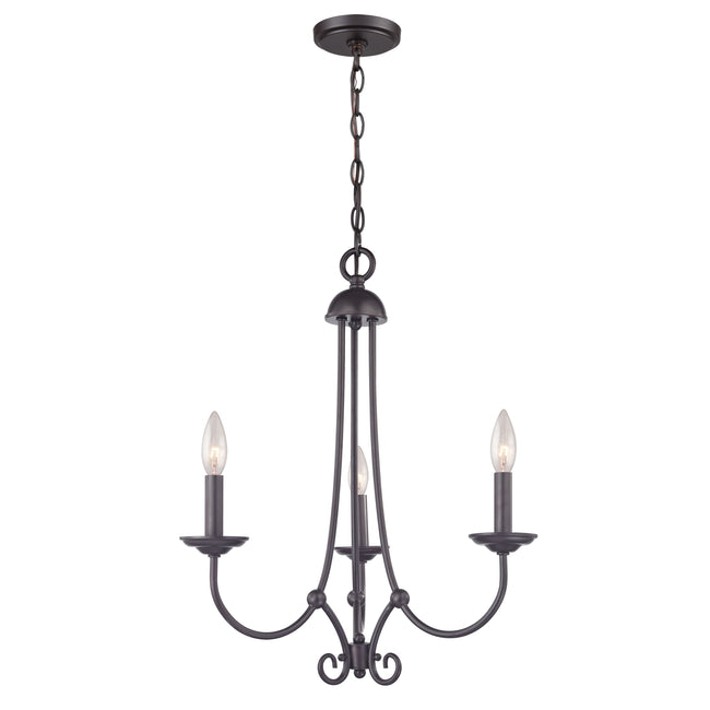 1503CH/10 - Williamsport 20'' Wide 3-Light Chandelier - Oil Rubbed Bronze