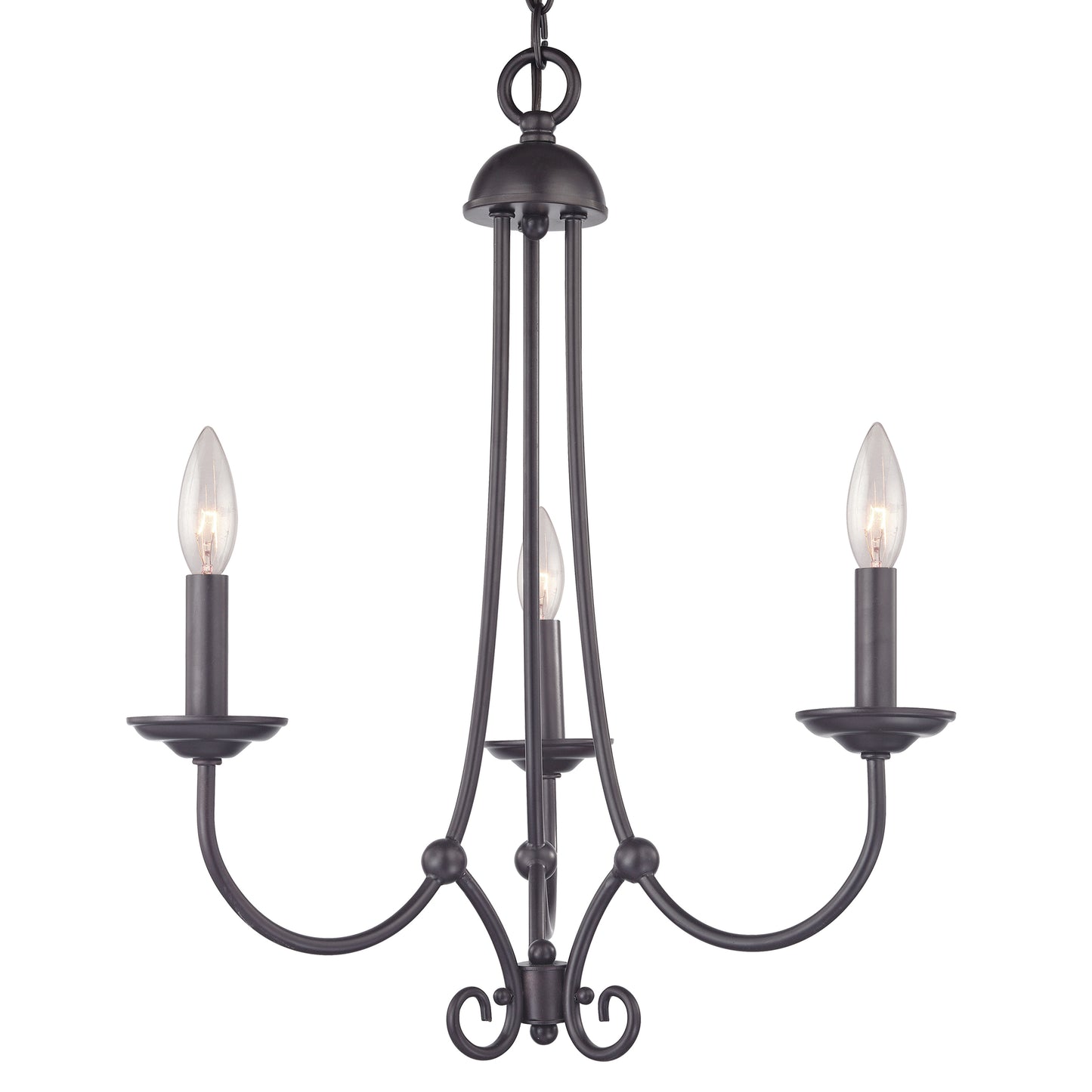 1503CH/10 - Williamsport 20'' Wide 3-Light Chandelier - Oil Rubbed Bronze