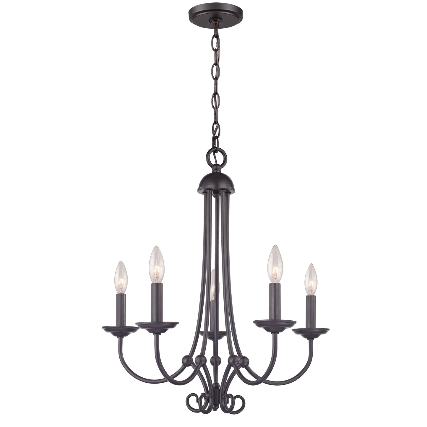 1505CH/10 - Williamsport 20'' Wide 5-Light Chandelier - Oil Rubbed Bronze