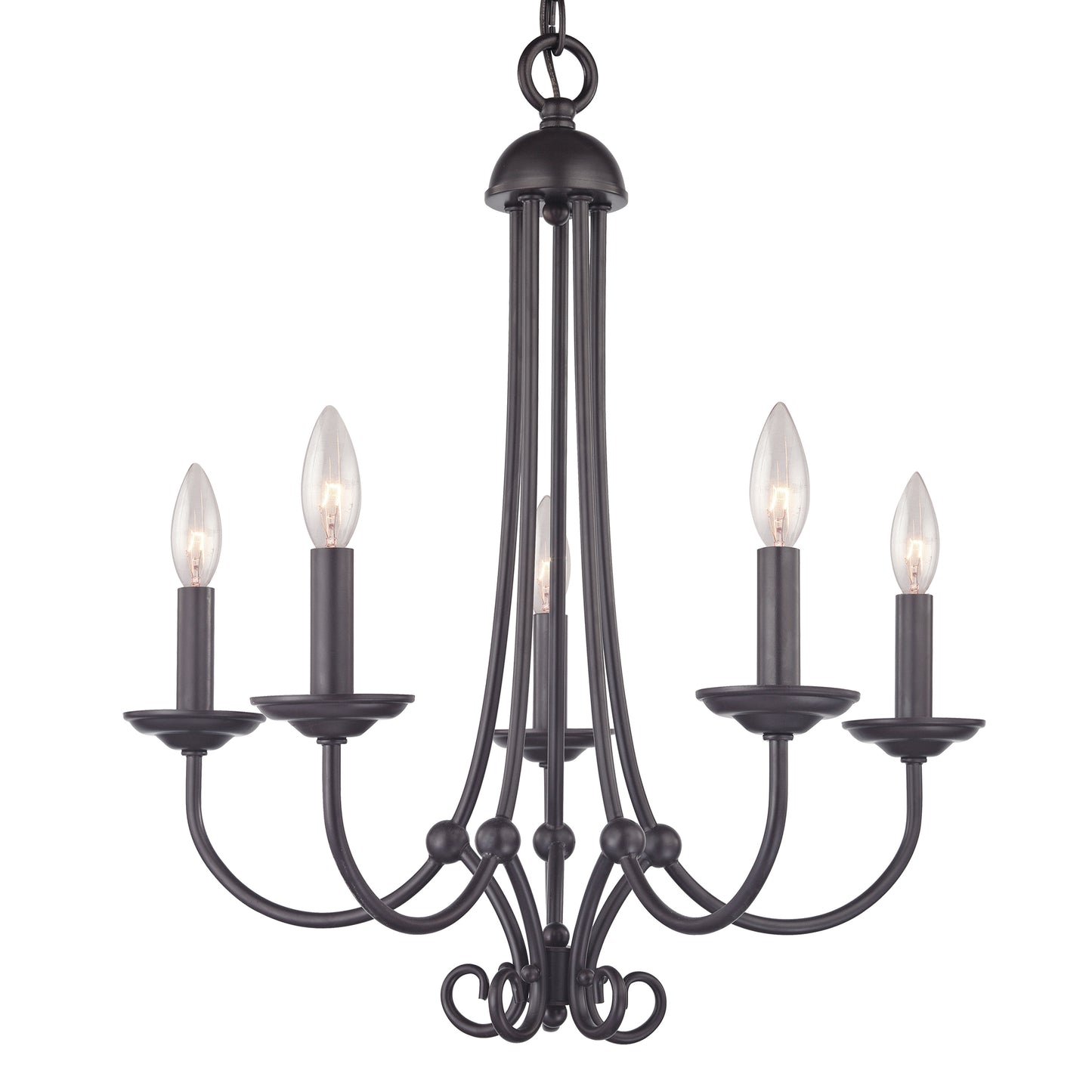 1505CH/10 - Williamsport 20'' Wide 5-Light Chandelier - Oil Rubbed Bronze