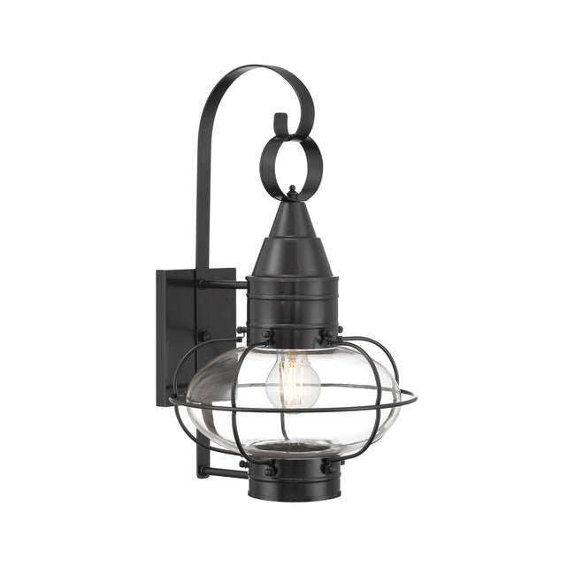 1512-GM-CL - Classic Onion Outdoor Wall Light - Gun Metal with Clear Glass