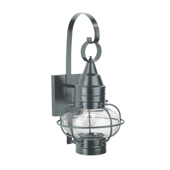 1513-GM-CL - Classic Onion Outdoor Wall Light - Gun Metal with Clear Glass