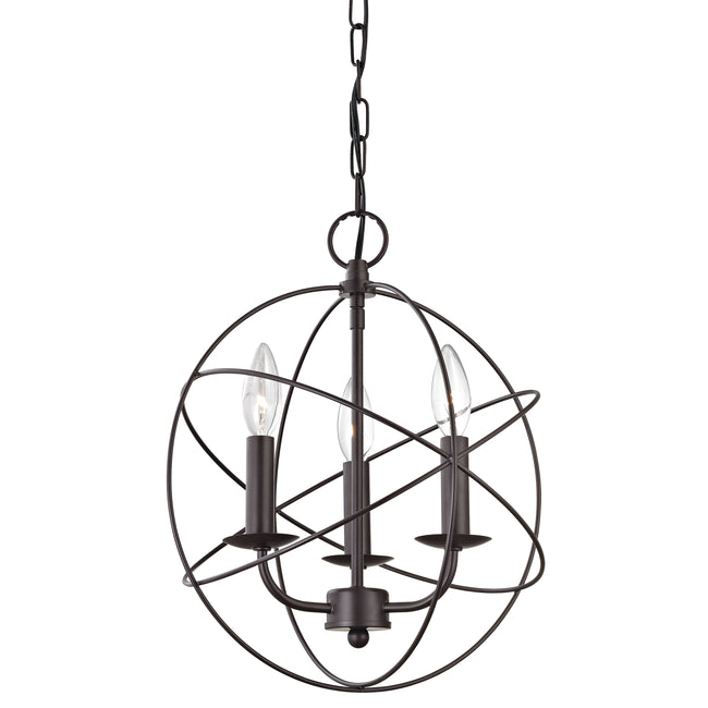 1513CH/10 - Williamsport 13'' Wide 3-Light Chandelier - Oil Rubbed Bronze