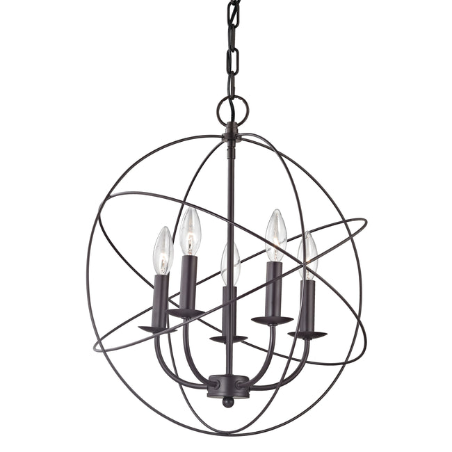 1515CH/10 - Williamsport 18'' Wide 5-Light Chandelier - Oil Rubbed Bronze