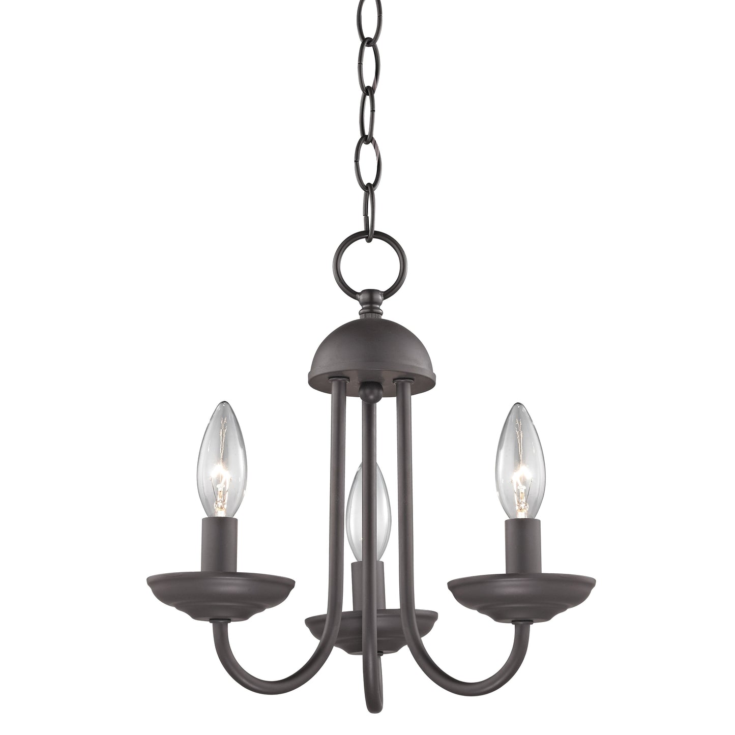 1523CH/10 - Williamsport 12'' Wide 3-Light Chandelier - Oil Rubbed Bronze