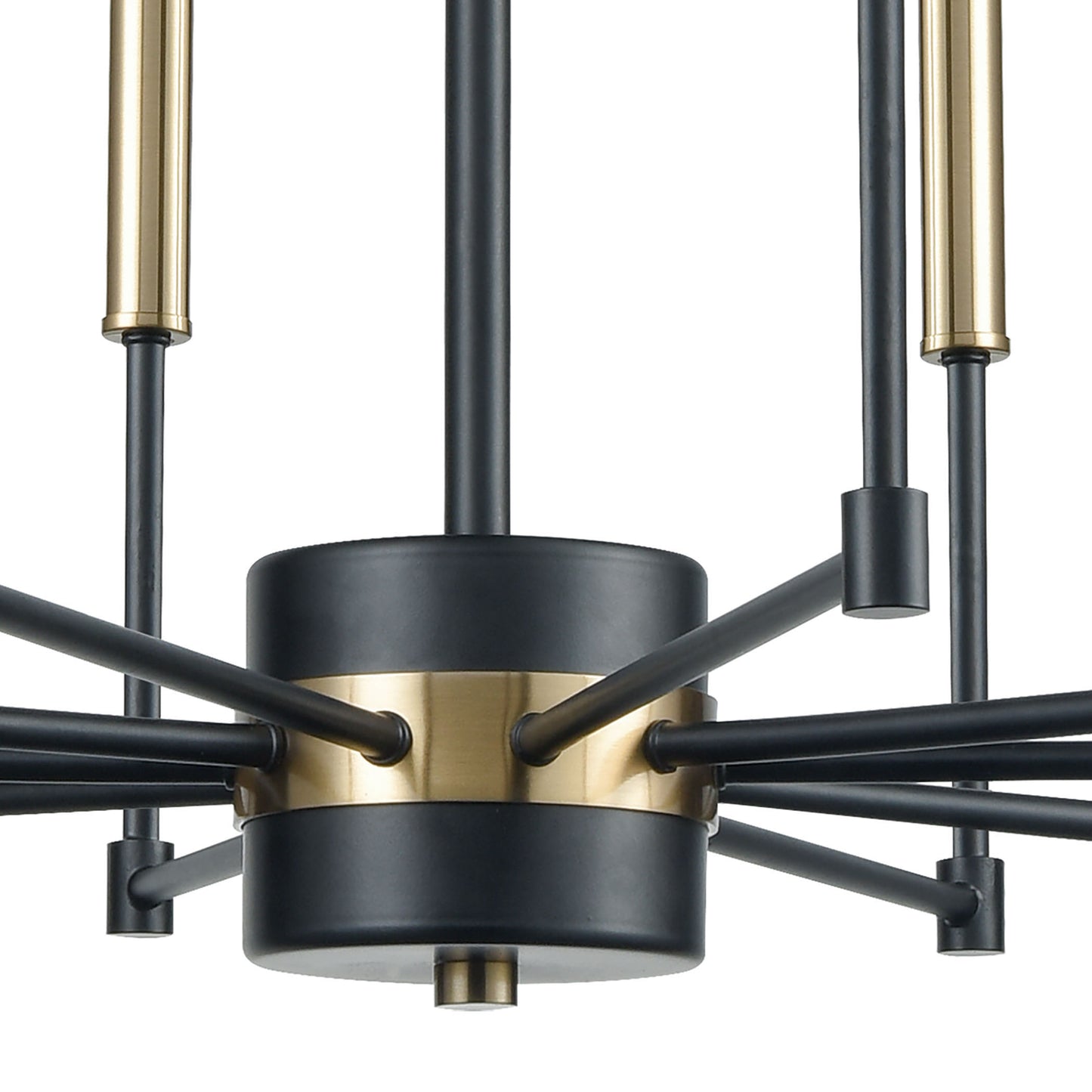 15280/16 - Livingston 52'' Wide 16-Light Chandelier - Matte Black