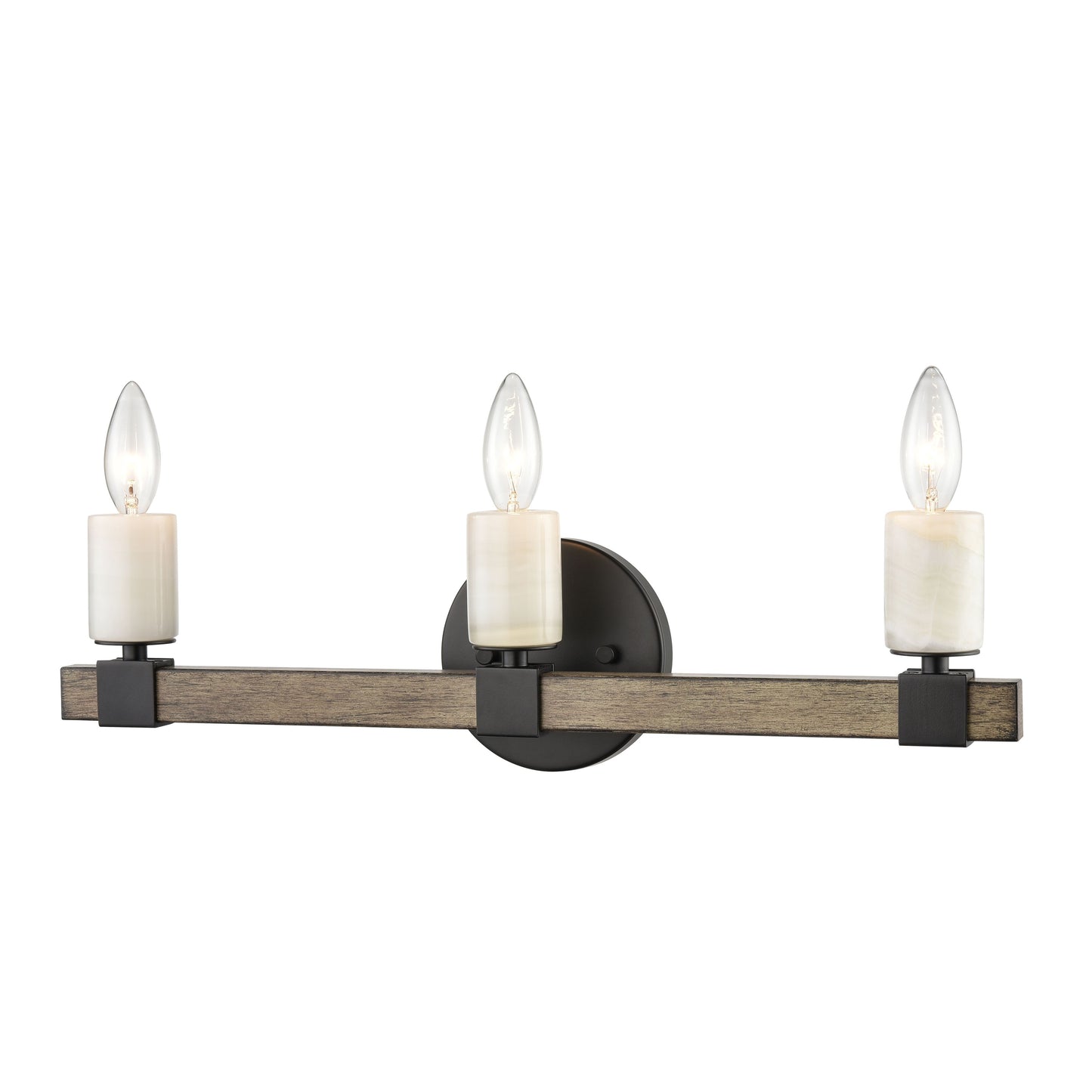 15468/3 - Stone Manor 21'' Wide 3-Light Vanity Light - Matte Black