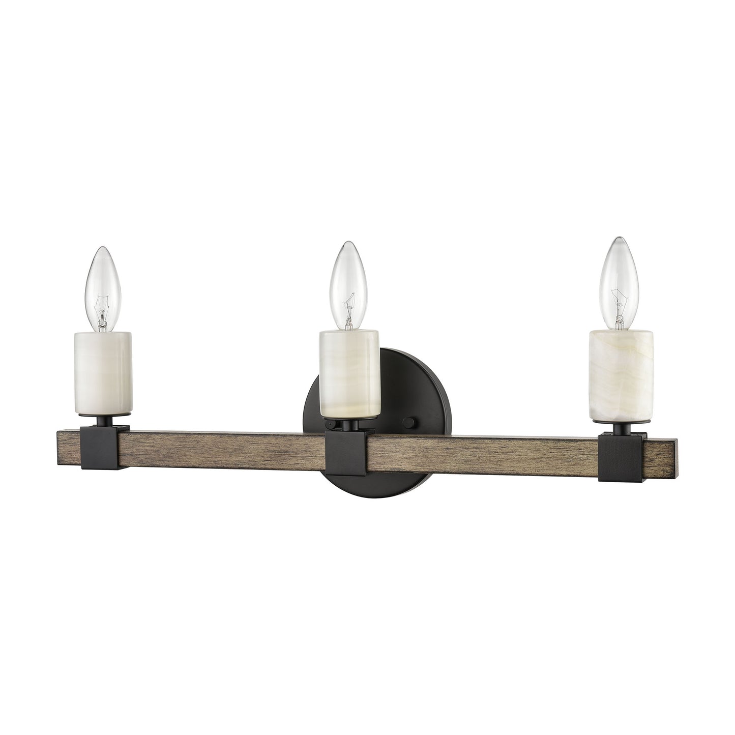 15468/3 - Stone Manor 21'' Wide 3-Light Vanity Light - Matte Black