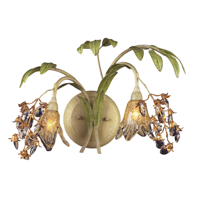 16050 - Huarco 12'' High 2-Light Sconce - Sage Green