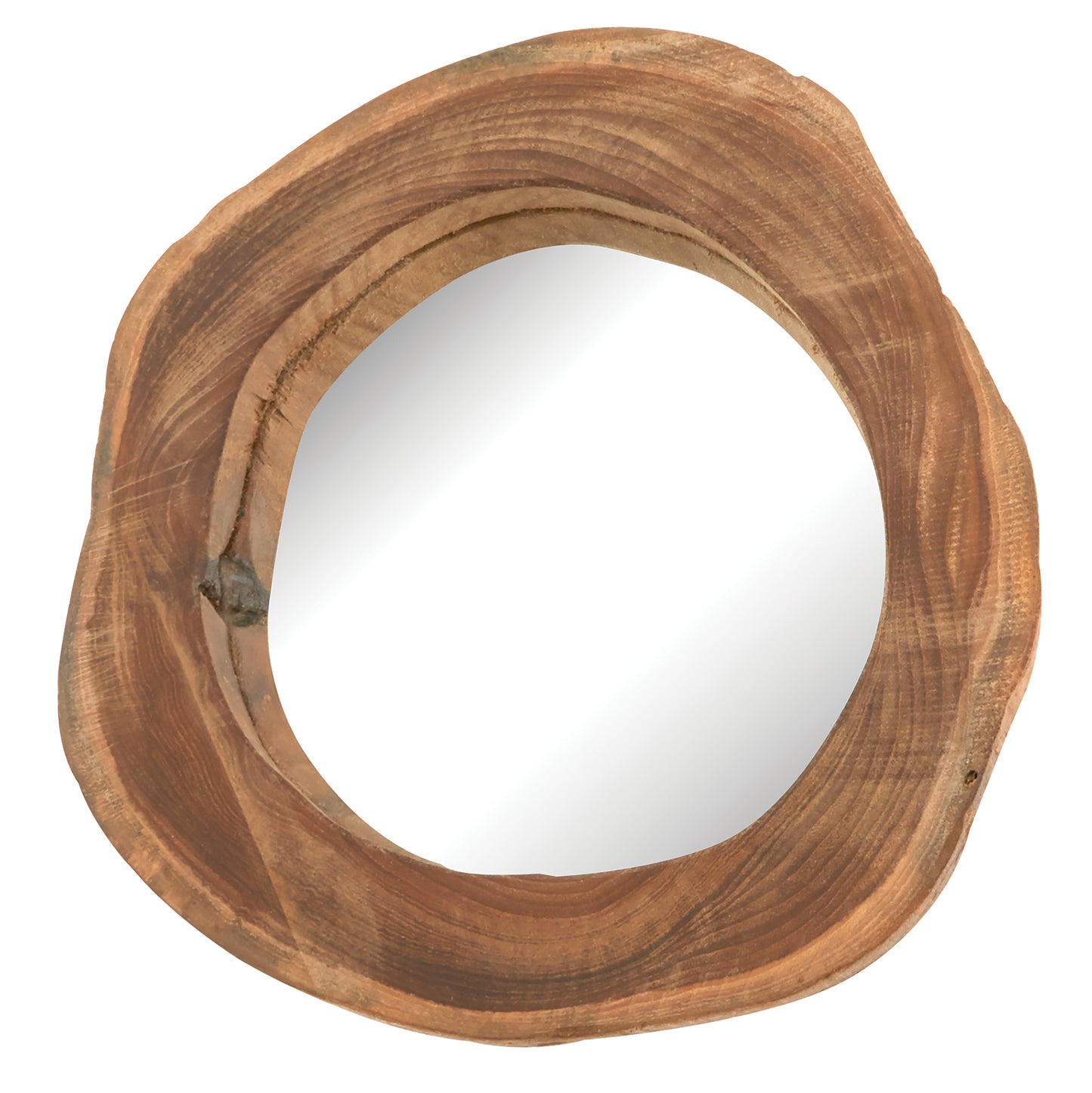 162-017/S3 - Teak Wood Wall Mirror - Set of 3