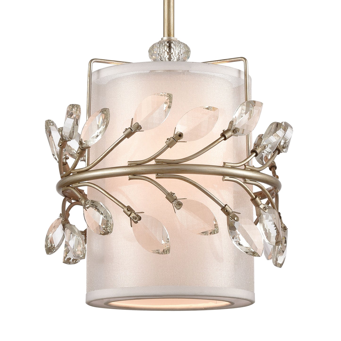 16284/1 - Asbury 9'' Wide 1-Light Mini Pendant - Aged Silver