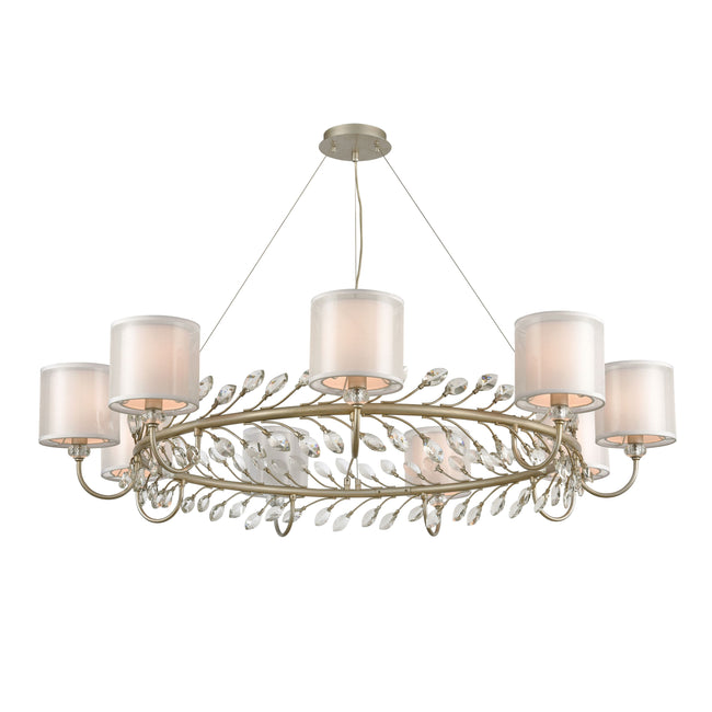 16286/9 - Asbury 48'' Wide 9-Light Chandelier - Aged Silver