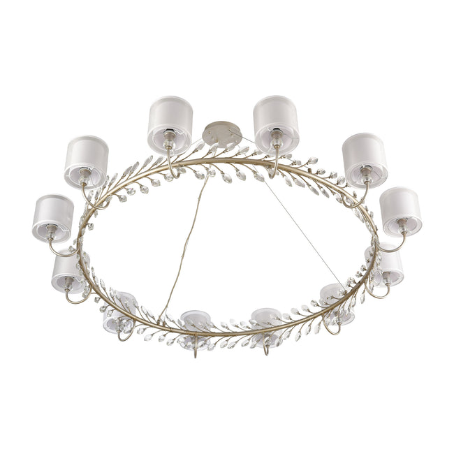 16287/12 - Asbury 62'' Wide 12-Light Chandelier - Aged Silver