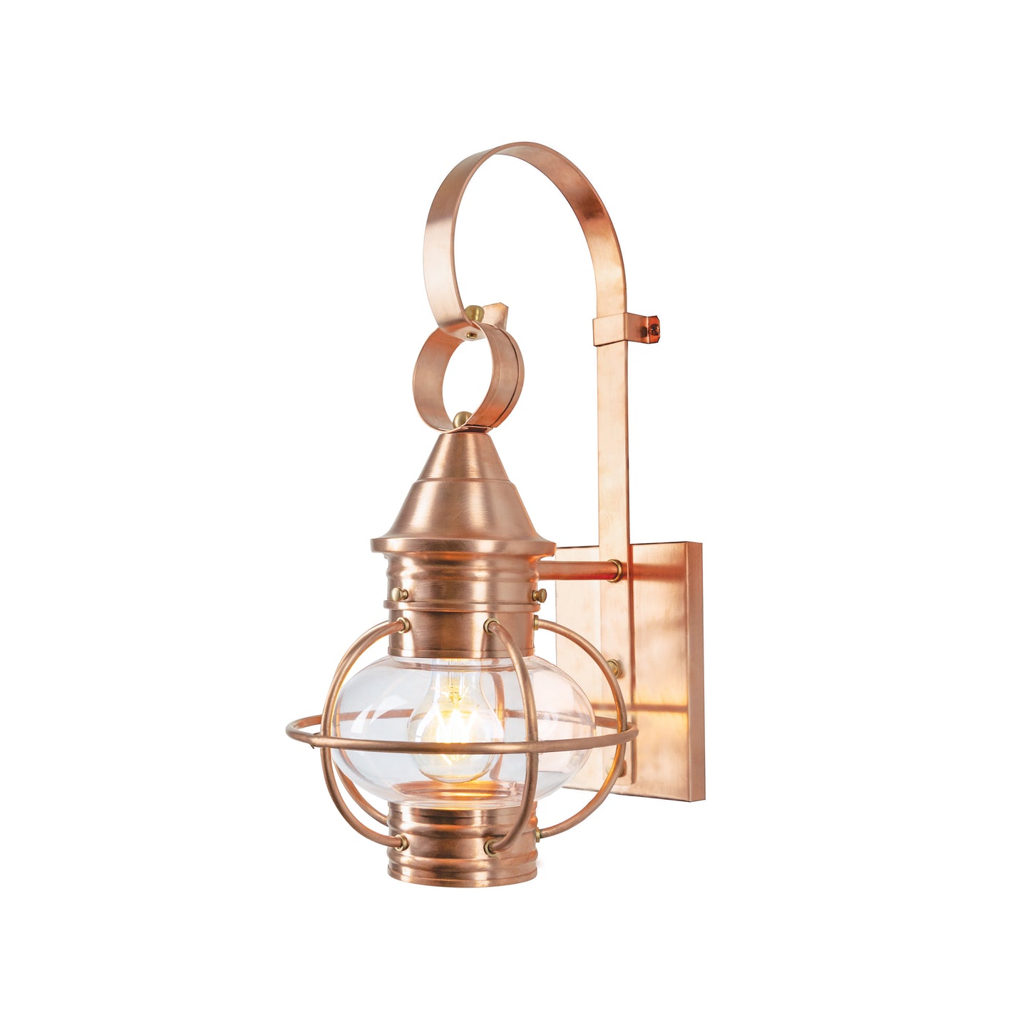 1713-CO-CL - American Onion Outdoor Wall Light - Copper