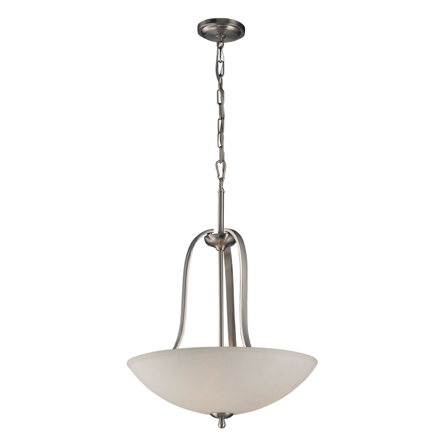 17142/3 - Mayfield 19'' Wide 3-Light Pendant - Brushed Nickel