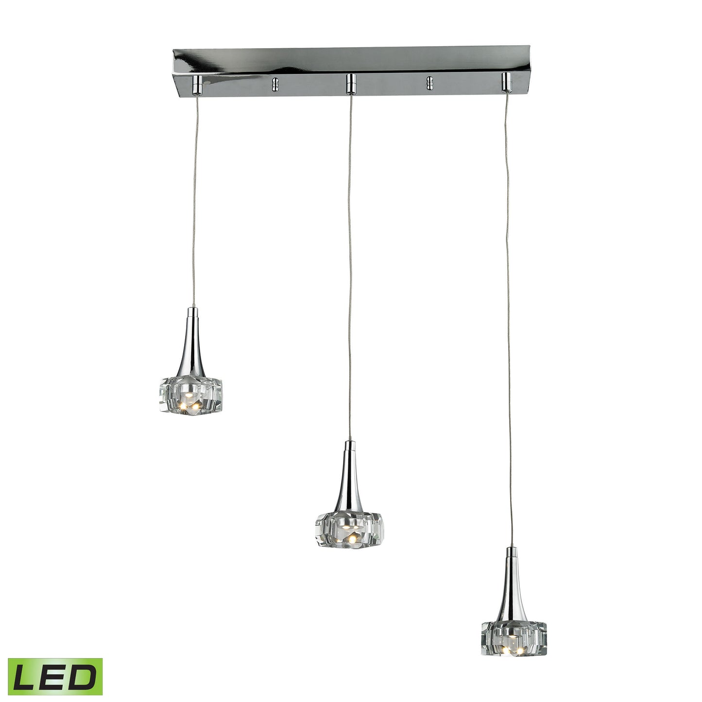 17166/3 - Alea 19'' Wide 3-Light Pendant - Polished Chrome