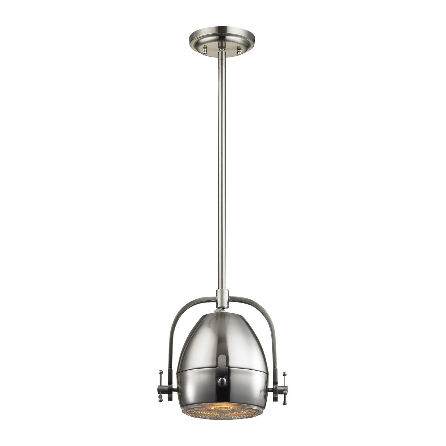 17241/1 - Urbano 8'' Wide 1-Light Mini Pendant - Brushed Nickel