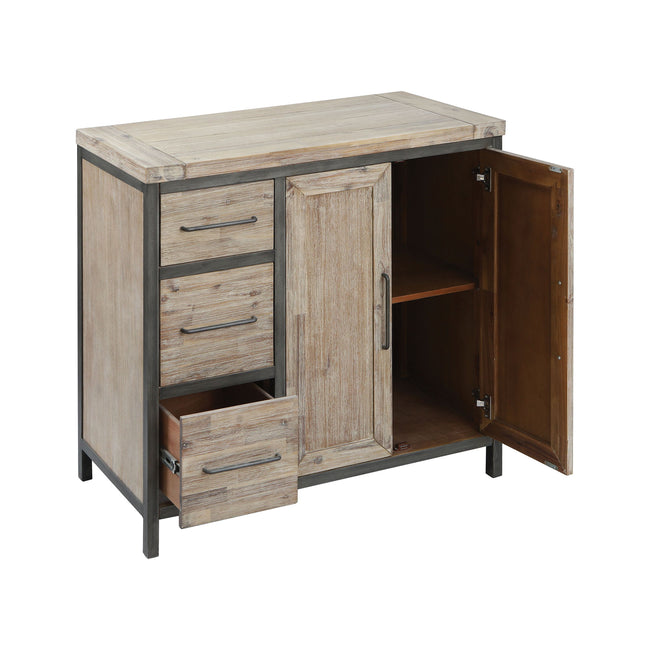 17361 - Cork County Cabinet - 2 Door 3 Drawer Atlantic Brushed