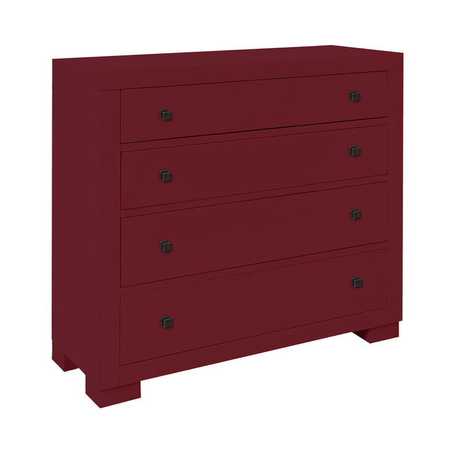 17643 - Templeton 4-Drawer Cabinet - Red