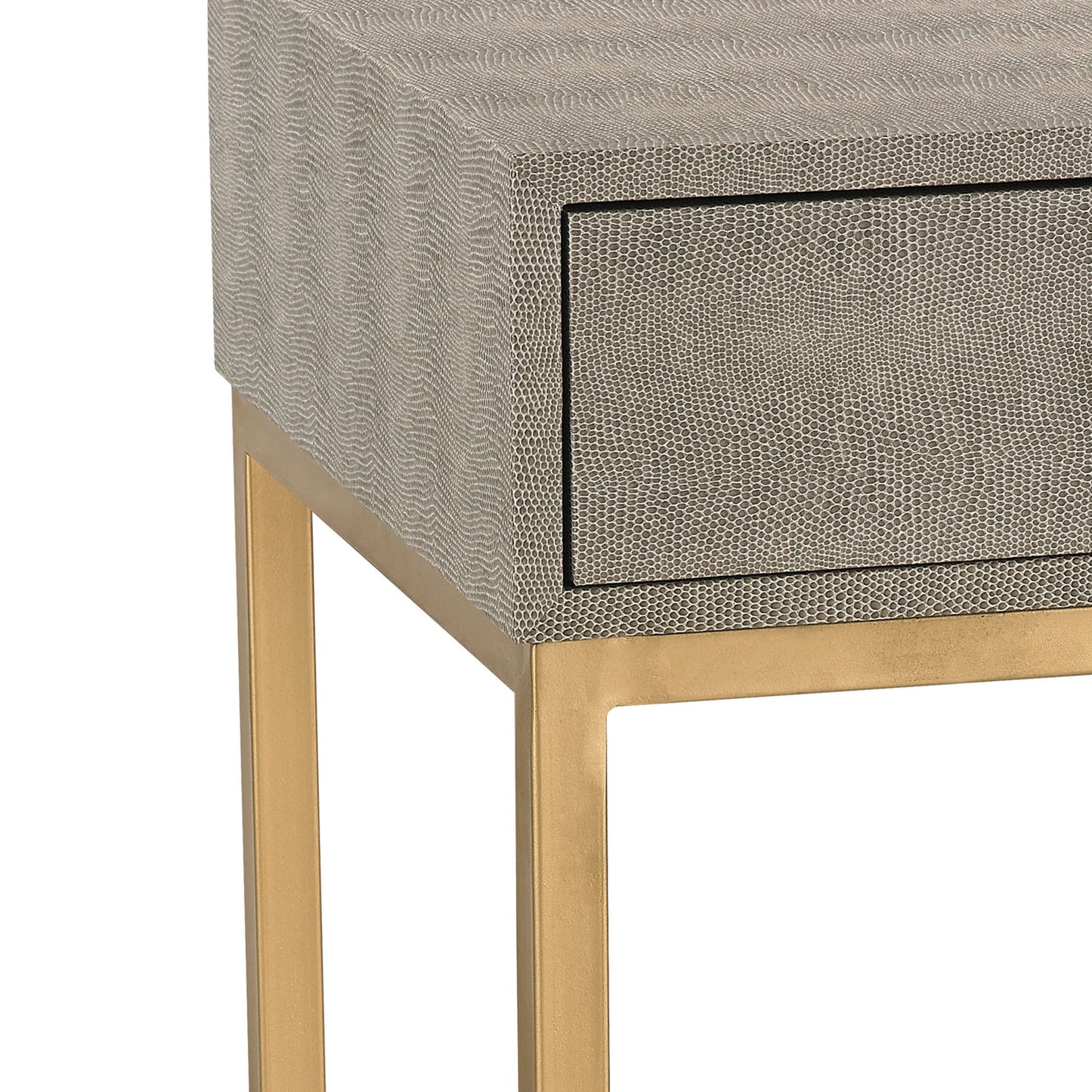 180-010 - Shagreen Accent Table - Gray